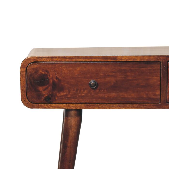 Chestnut Curved Hallway Table - Image 4