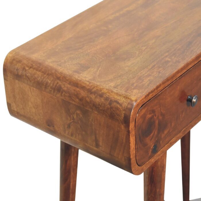 Chestnut Curved Hallway Table - Image 5