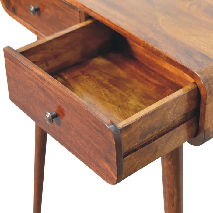 Chestnut Curved Hallway Table - Image 6