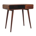 Curved Chestnut Writing Desk - Image 2
