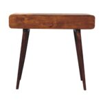 Curved Chestnut Writing Desk - Image 9