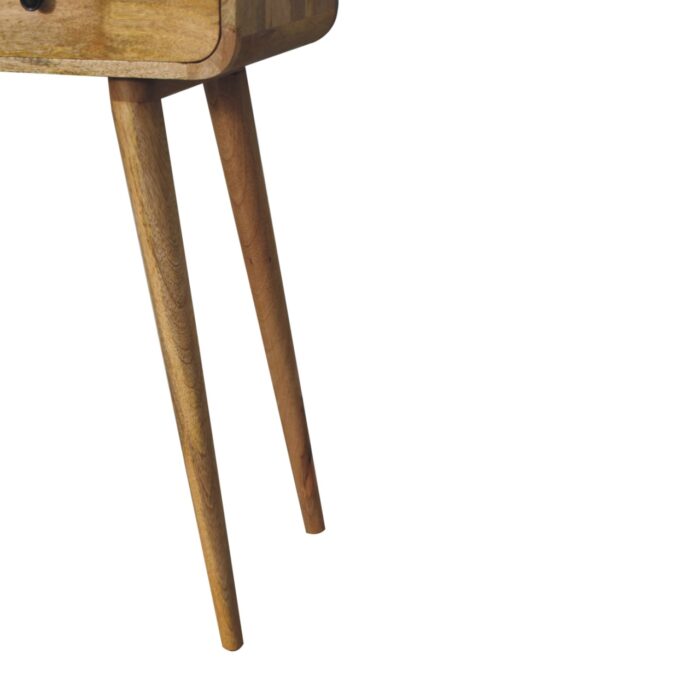 Oak-ish Curved Hallway Table - Image 7