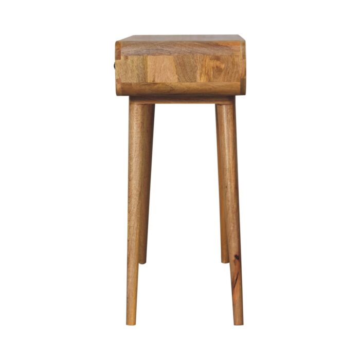 Oak-ish Curved Hallway Table - Image 8