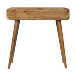 Oak-ish Curved Hallway Table - Image 9