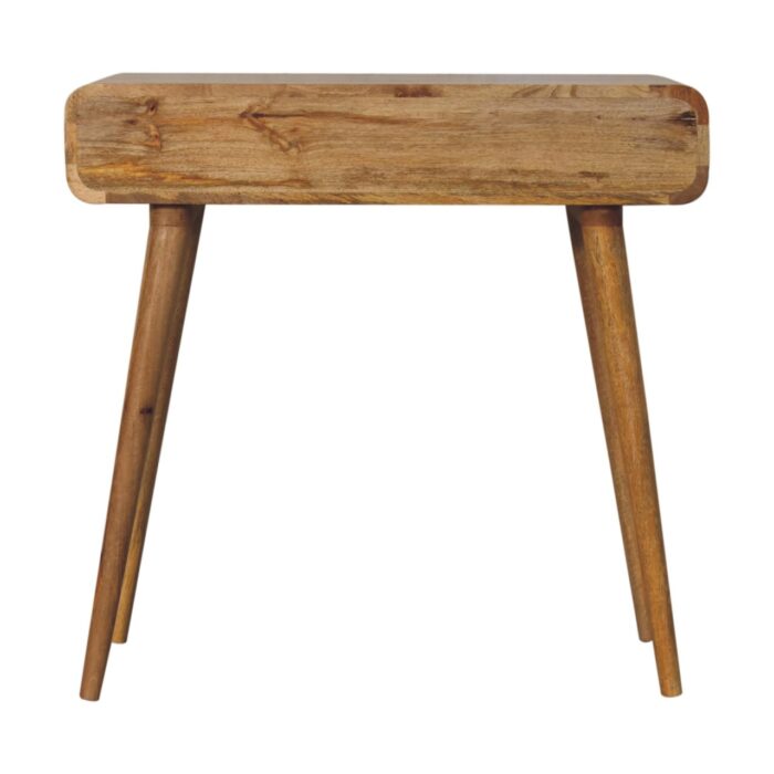 Oak-ish Curved Hallway Table - Image 9