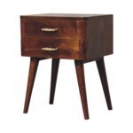 Chestnut T-Bar Nordic Bedside - Image 3