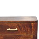 Chestnut T-Bar Nordic Bedside - Image 4