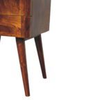 Chestnut T-Bar Nordic Bedside - Image 7