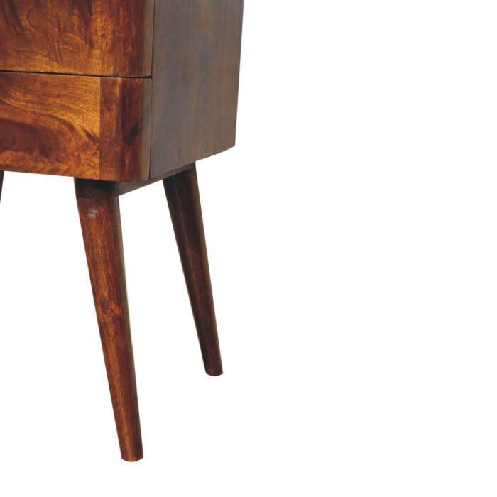Chestnut T-Bar Nordic Bedside - Image 7