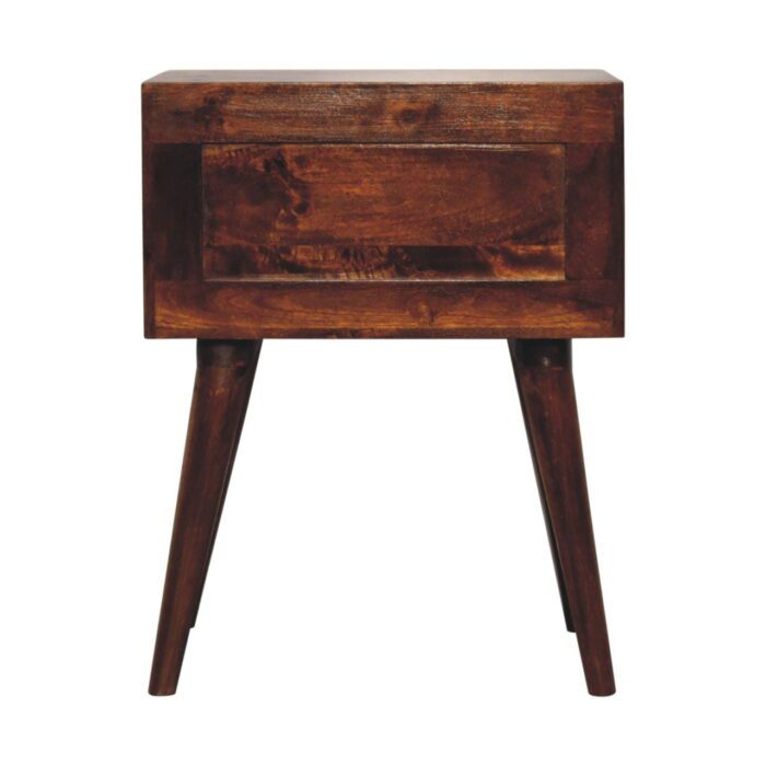 Chestnut T-Bar Nordic Bedside - Image 9