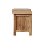 Rattan Basket Linen Bench - Image 8