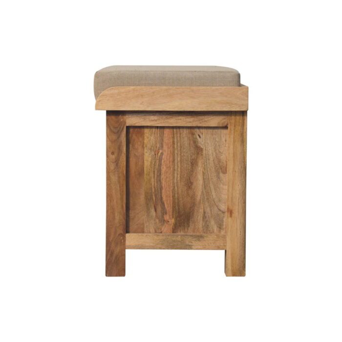 Rattan Basket Linen Bench - Image 8