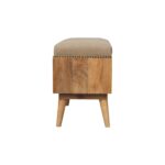 Studded Linen Open Bench - Image 9