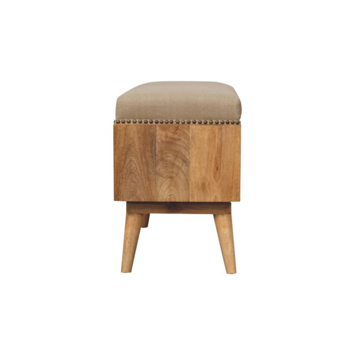 Studded Linen Open Bench - Image 9