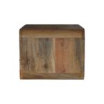 Large Oak-ish Curve Upper Slot Floating Bedside - Image 8