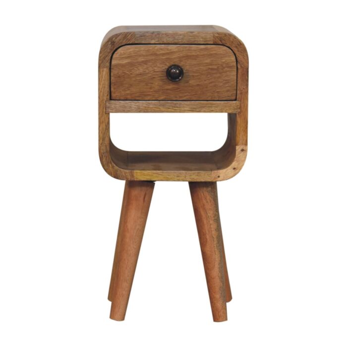 Extra Mini Oak-ish Curve Lower Bedside - Image 1