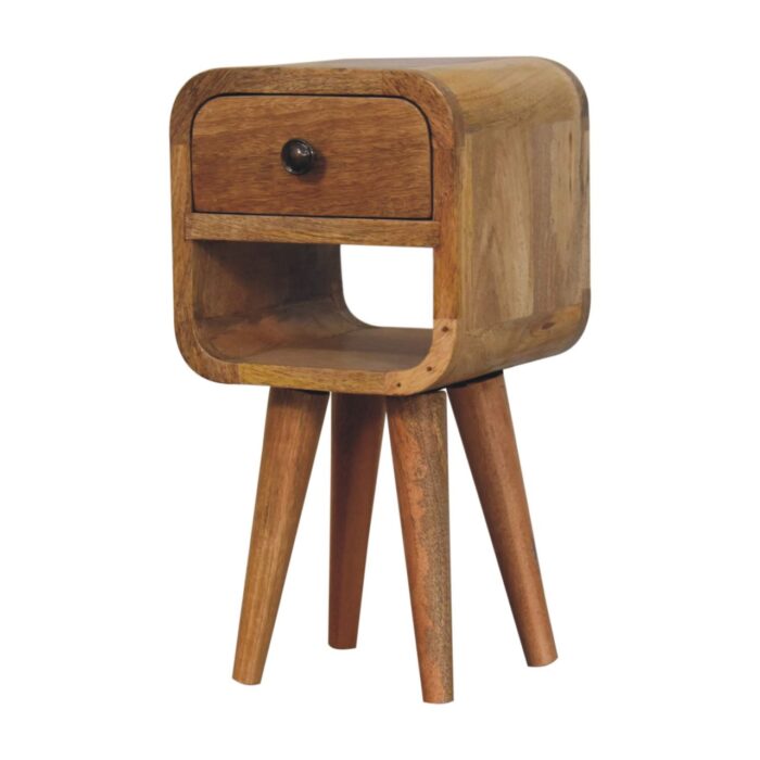 Extra Mini Oak-ish Curve Lower Bedside - Image 3