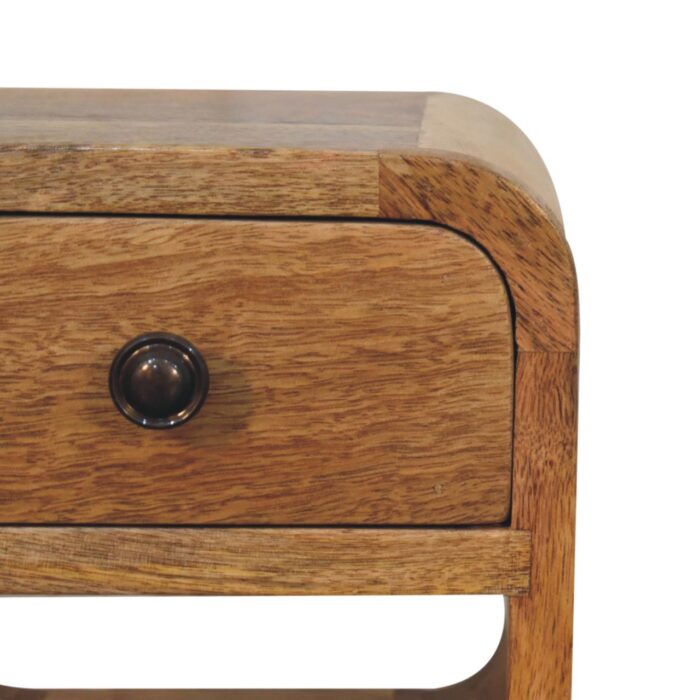 Extra Mini Oak-ish Curve Lower Bedside - Image 4