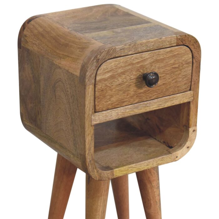 Extra Mini Oak-ish Curve Lower Bedside - Image 5