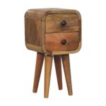 Extra Mini Curved Oak-ish Bedside - Image 3