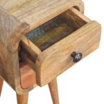 Extra Mini Curved Oak-ish Bedside - Image 6