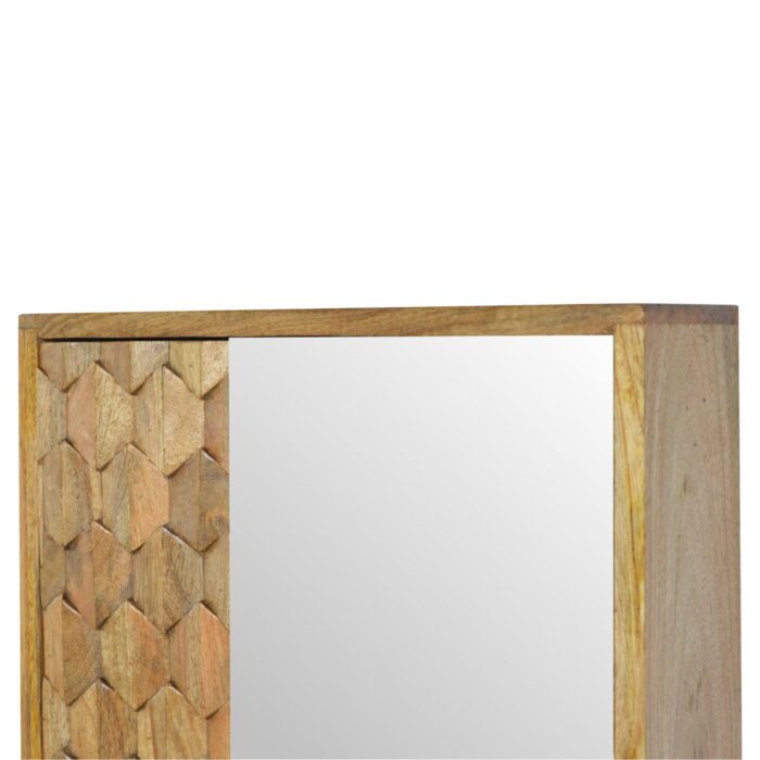 Pineapple Carved Mirror Cabinet - Image 4