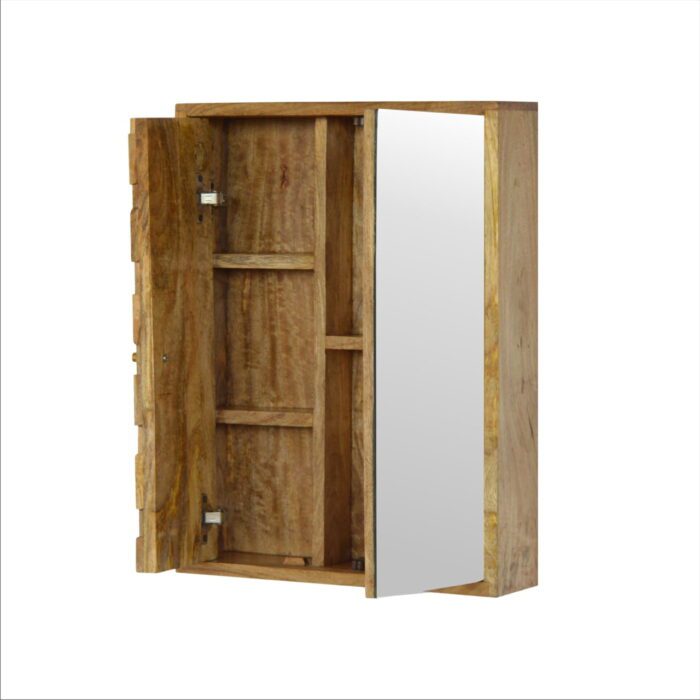 Pineapple Carved Mirror Cabinet - Image 6