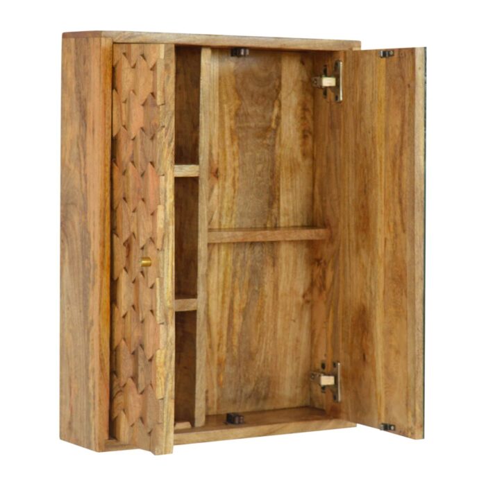 Pineapple Carved Mirror Cabinet - Image 8