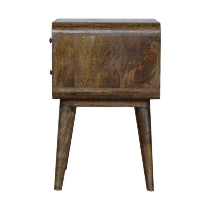 Curved Classic Grey Washed Bedside - Image 7
