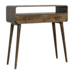 Curved Grey-wash Console Table - Image 2