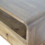 Curved Grey-wash Console Table - Image 5