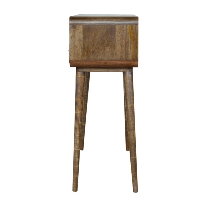 Curved Grey-wash Console Table - Image 8