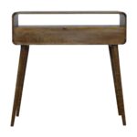 Curved Grey-wash Console Table - Image 9