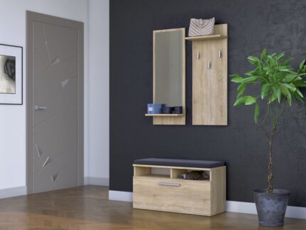 Sonara Oak Wardrobe