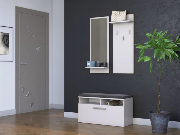 Alba White Wardrobe - Image 1