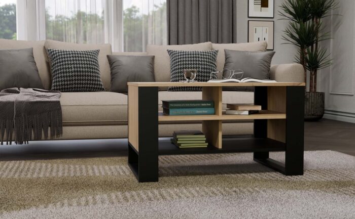 Obsidian Quad Oak Table - Image 2
