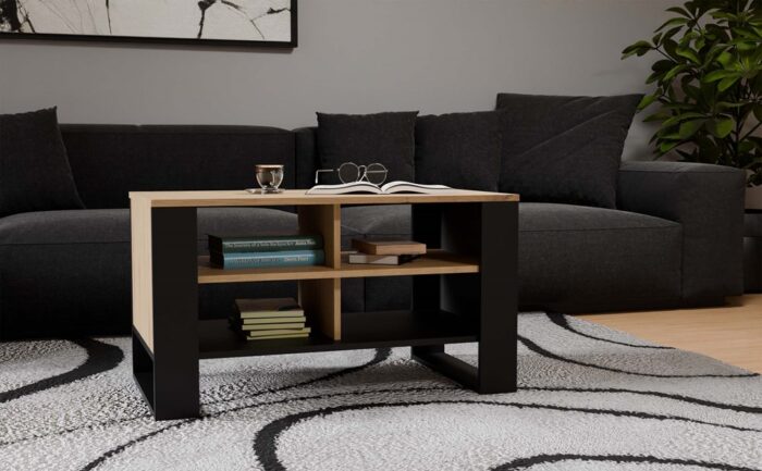 Obsidian Quad Oak Table - Image 5