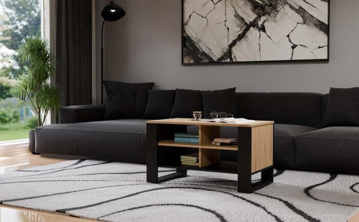 Obsidian Quad Oak Table - Image 8