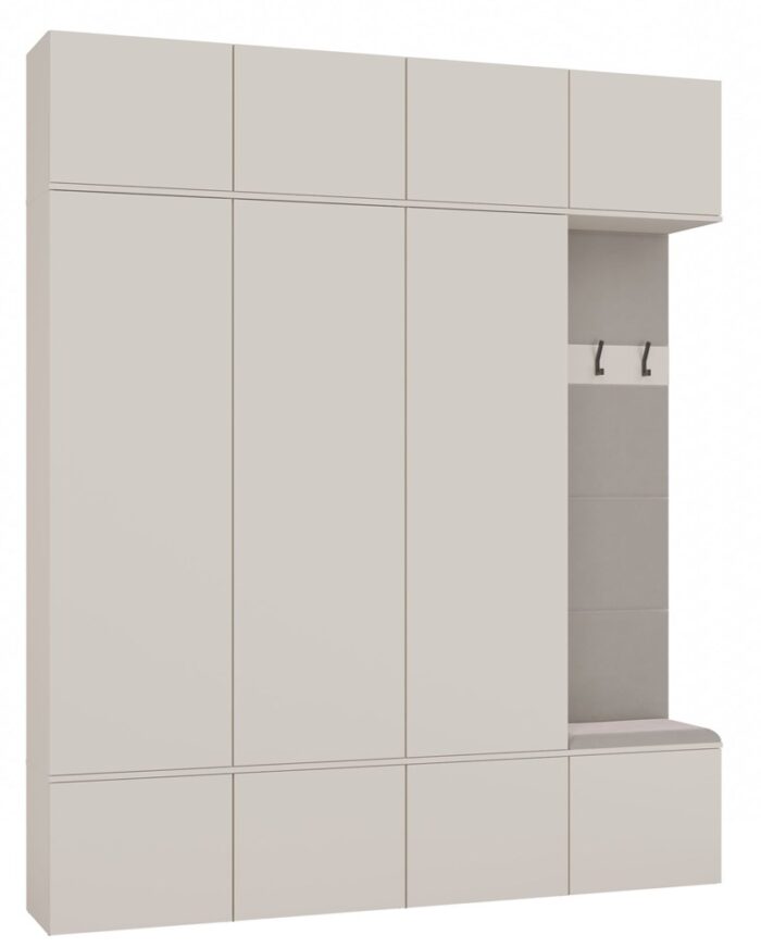 Haven V Triple Wardrobe with Hook - Image 1