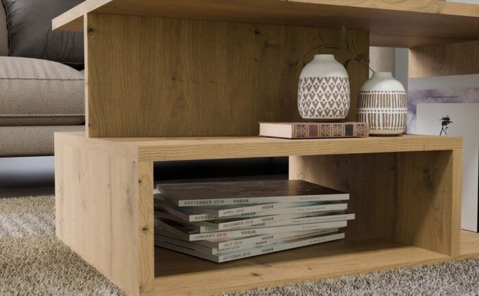 Zenith Oak Coffee Table - Image 8
