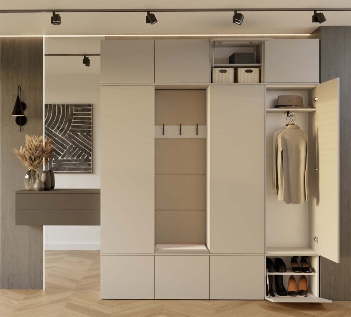 Haven V Triple Wardrobe with Hook - Image 4