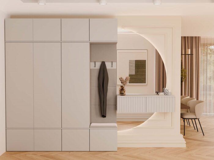 Haven V Triple Wardrobe with Hook - Image 3