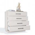 Amber 4-Drawer Dresser in Beige Finish - Image 15
