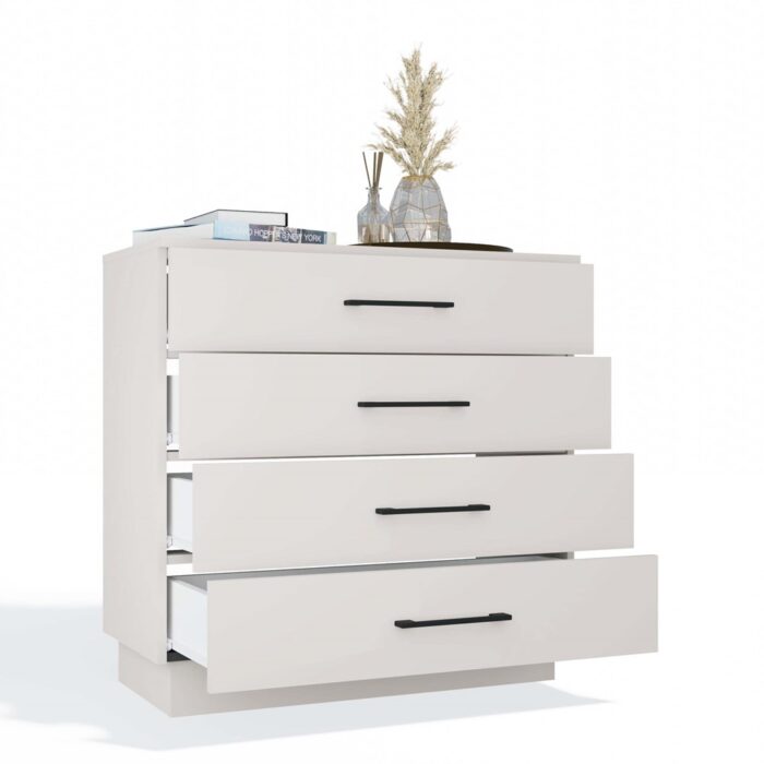 Amber 4-Drawer Dresser in Beige Finish - Image 15