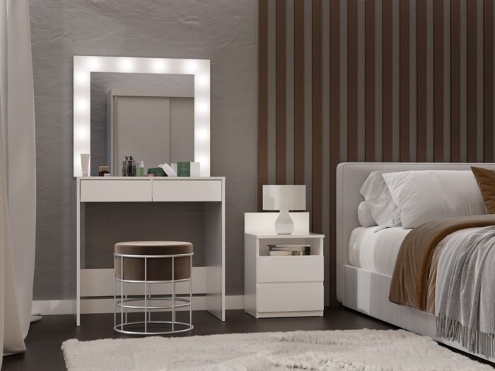 Luna XL White Vanity Set - Image 4
