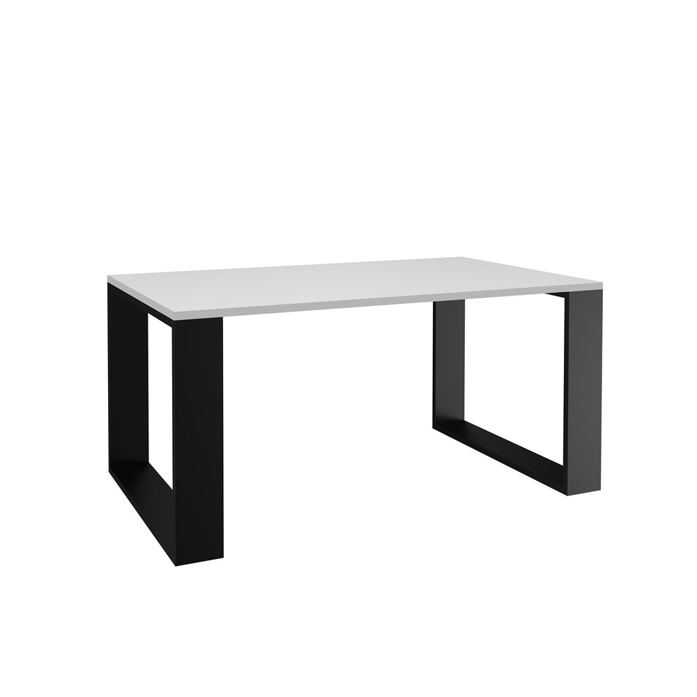 b-biel-2 Modern Coffee Table - White & Black - Image 1