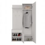 Duo Hallway Set with Mirror Wardrobe - Cashmere Beige - Image 2