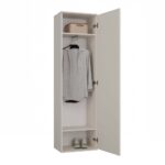 Duo Wardrobe with Mirror - Cashmere Beige - Image 9