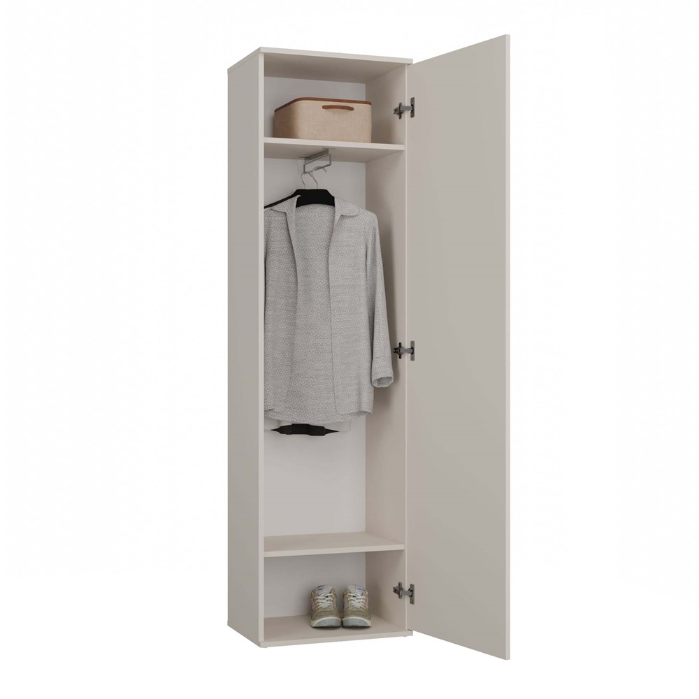 brylka0016 Duo Wardrobe with Mirror - Cashmere Beige - Image 9