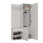 Duo Hallway Set with Mirror Wardrobe - Cashmere Beige - Image 6